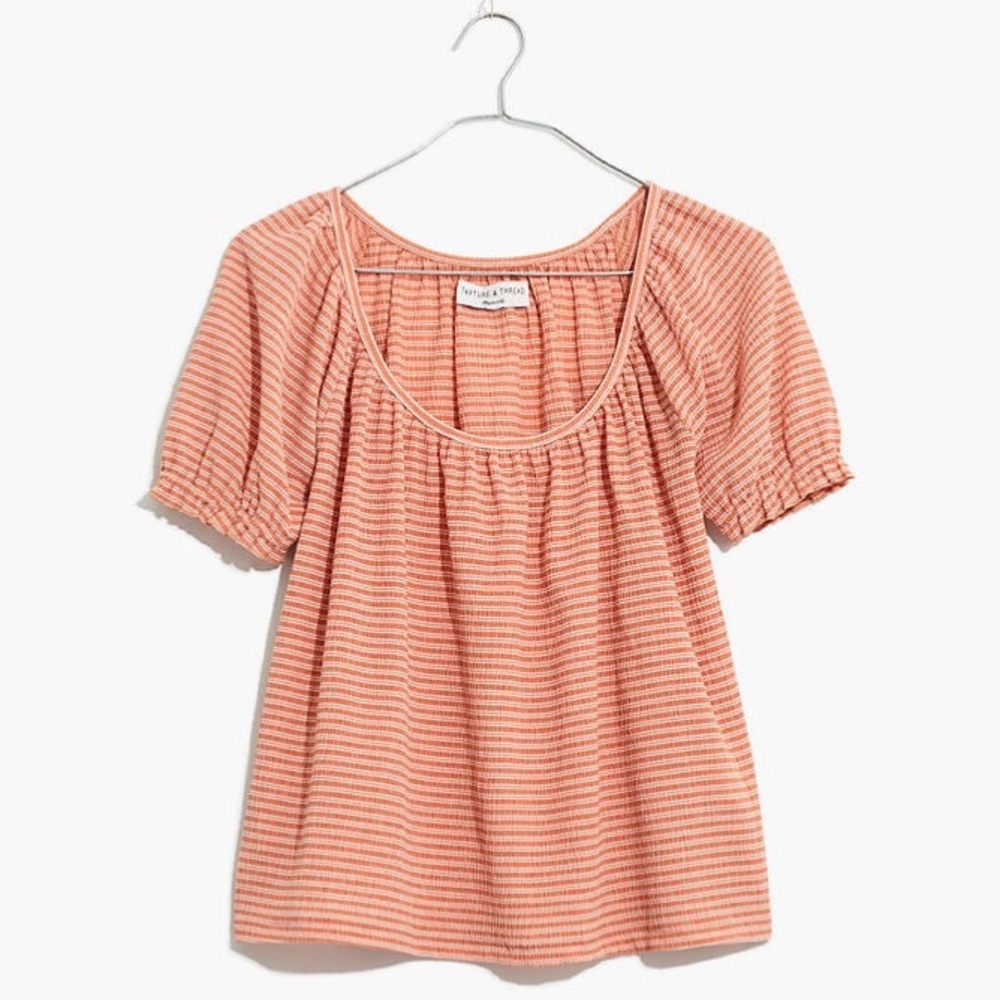 Madewell Peasant Top in Stripe M